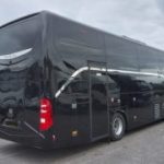 Executive coach interior showing passenger capacity for Birmingham hire service