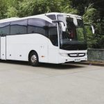 Luxury minibus cabin with modern amenities for comfortable journey experience