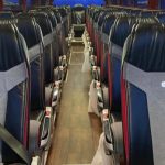 Executive coach bus ready for Birmingham corporate and group transport