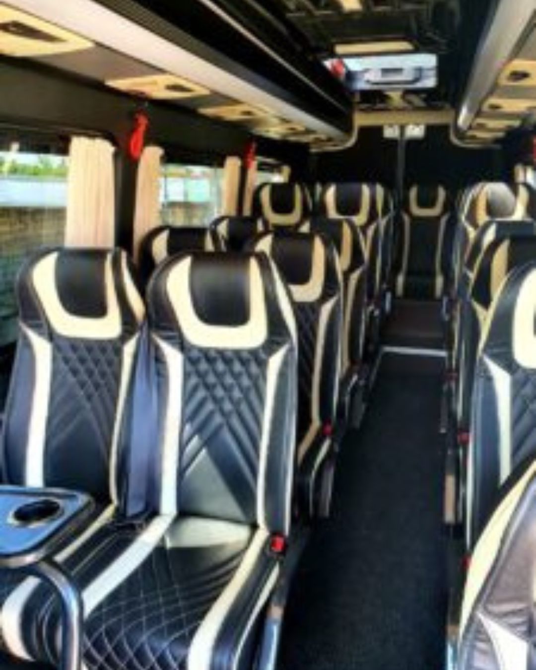 Luxury minibus interior